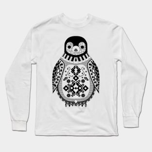 kawaii penguin in love ecopop Long Sleeve T-Shirt